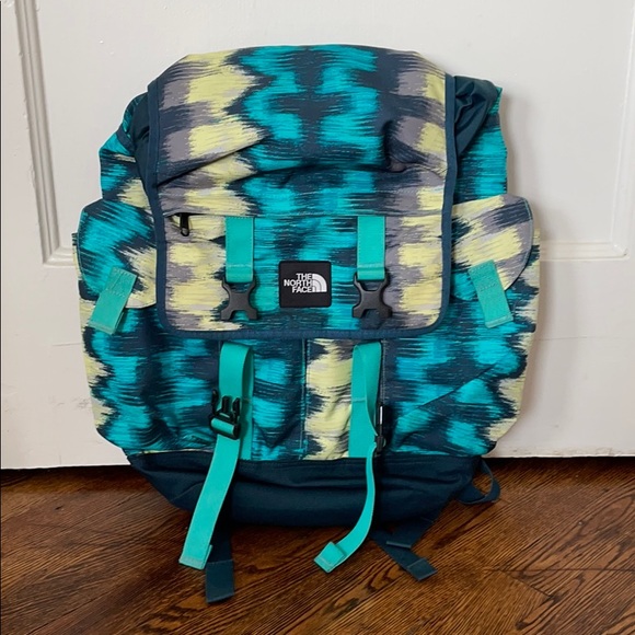 The North Face Handbags - The North Face Blue Fold Over Back Pack!